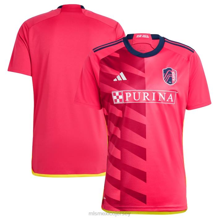MLS Jerseys jerseyhombres calle. réplica del kit de la ciudad 2023 rojo adidas de louis city sc BJDD3