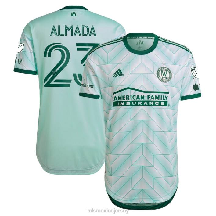 MLS Jerseys jerseyhombres atlanta united fc thiago almada adidas mint 2023 the forest kit camiseta de jugador auténtica BJDD195