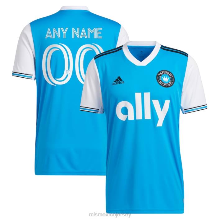 MLS Jerseys jerseyhombres charlotte fc adidas azul 2022 réplica primaria camiseta personalizada BJDD176