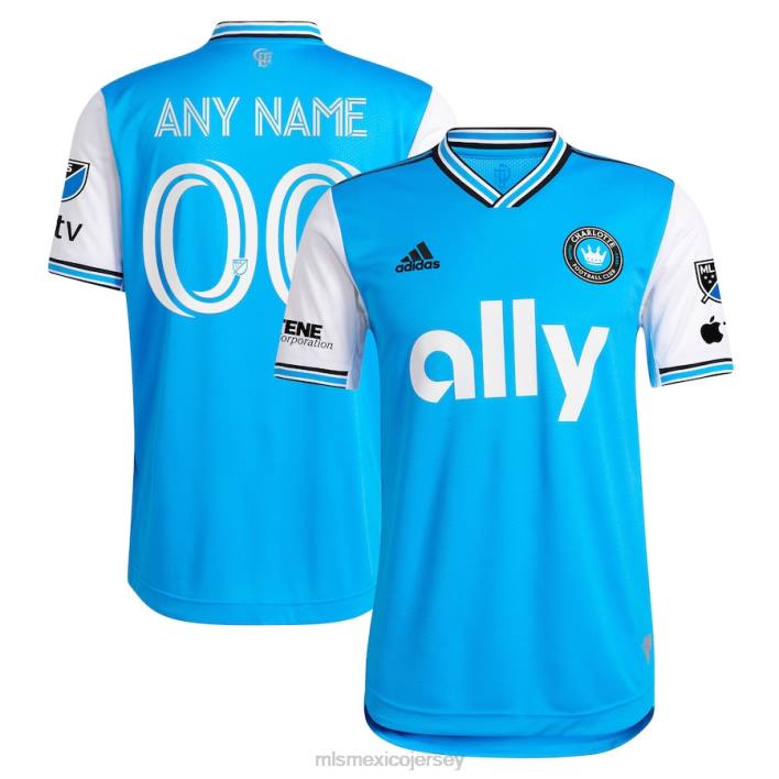 MLS Jerseys jerseyhombres charlotte fc adidas azul 2023 camiseta personalizada auténtica recién acuñada BJDD1234