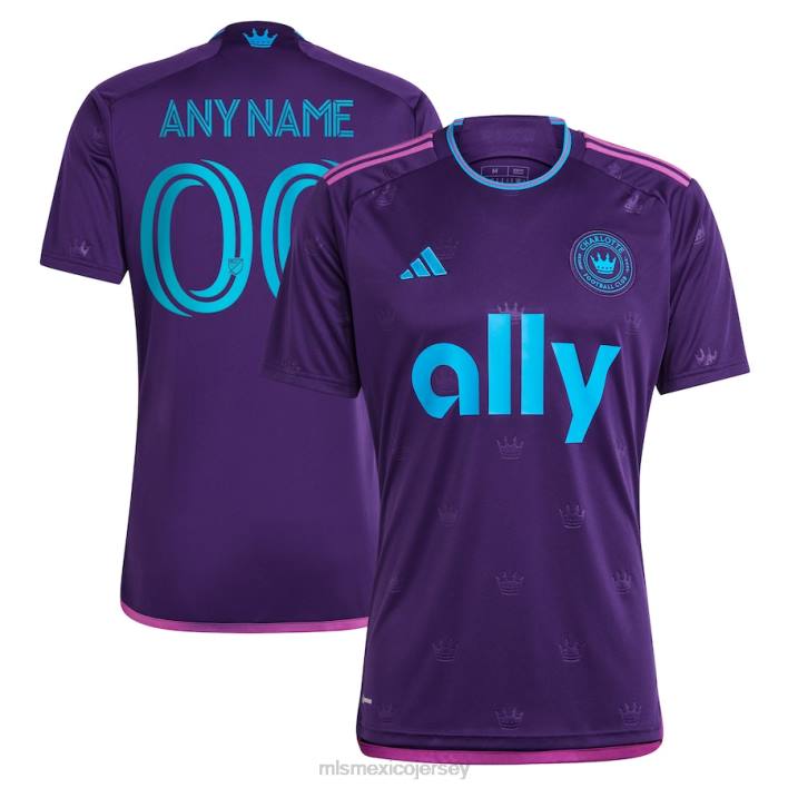 MLS Jerseys jerseyhombres charlotte fc adidas púrpura 2023 corona joya kit réplica camiseta personalizada BJDD185