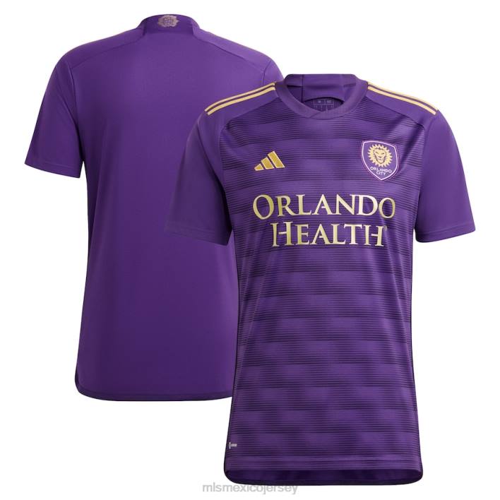 MLS Jerseys jerseyhombres orlando city sc adidas púrpura 2023 réplica del kit de pared camiseta BJDD64