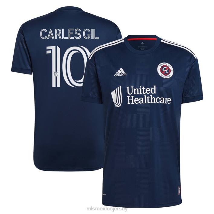 MLS Jerseys jerseyhombres revolución de nueva inglaterra carles gil adidas azul marino 2022 the liberty kit equipo réplica camiseta del jugador BJDD737