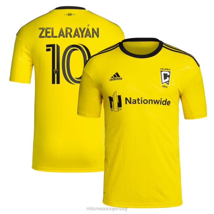 MLS Jerseys jerseyhombres camiseta de columbus lucas zelarayan adidas amarilla 2022 gold standard kit réplica de jugador BJDD407