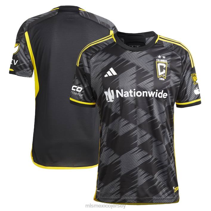 MLS Jerseys jerseyhombres camiseta de columbus crew adidas negra equipación velocidad 2023 auténtica BJDD65