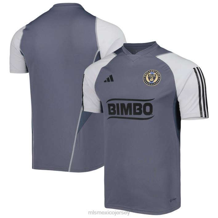 MLS Jerseys jerseyhombres camiseta de entrenamiento de campo philadelphia union adidas gris 2023 BJDD253