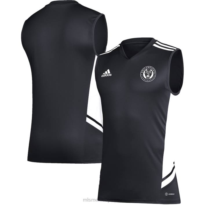 MLS Jerseys jerseyhombres camiseta de entrenamiento sin mangas adidas negro/blanco de philadelphia union BJDD404