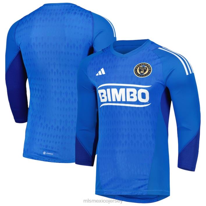MLS Jerseys jerseyhombres camiseta réplica de manga larga de portero azul adidas philadelphia union 2023 BJDD34