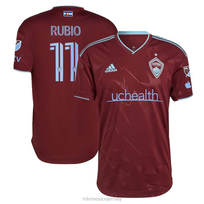 MLS Jerseys jerseyhombres colorado rapids diego rubio adidas garnet 2023 club camiseta de jugador auténtica BJDD767