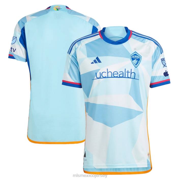MLS Jerseys jerseyhombres colorado rapids adidas azul claro 2023 nuevo día kit camiseta auténtica BJDD197