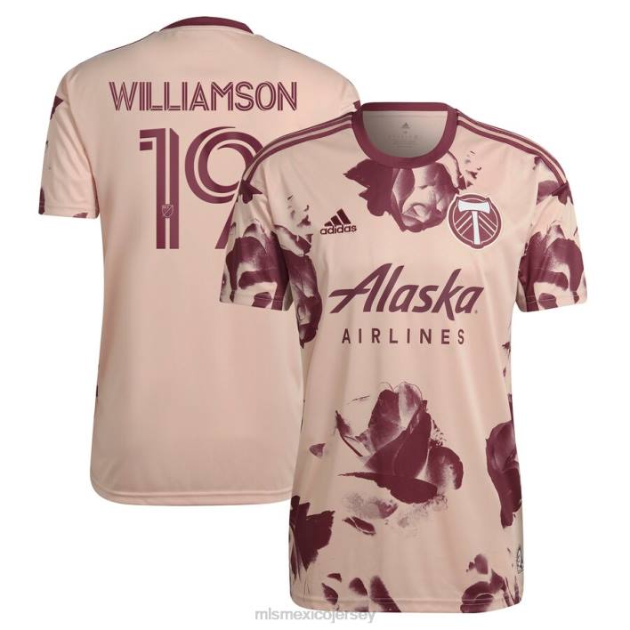 MLS Jerseys jerseyhombres portland Timbers Eryk Williamson adidas rosa 2023 Heritage Rose kit réplica de camiseta de jugador BJDD1154