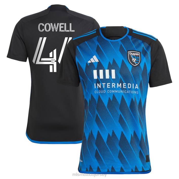 MLS Jerseys jerseyhombres terremotos de san josé cade cowell adidas azul 2023 camiseta de falla activa réplica de camiseta BJDD1007