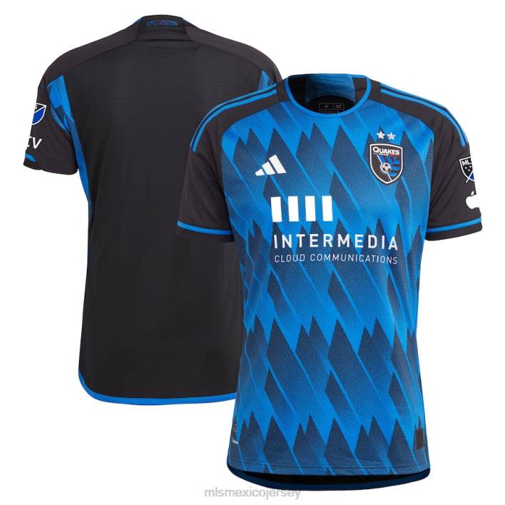 MLS Jerseys jerseyhombres terremotos de san josé adidas azul 2023 camiseta de falla activa camiseta auténtica BJDD41