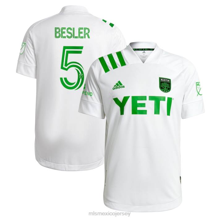 MLS Jerseys jerseyhombres camiseta adidas austin fc matt besler blanca 2021 legends auténtica BJDD1468