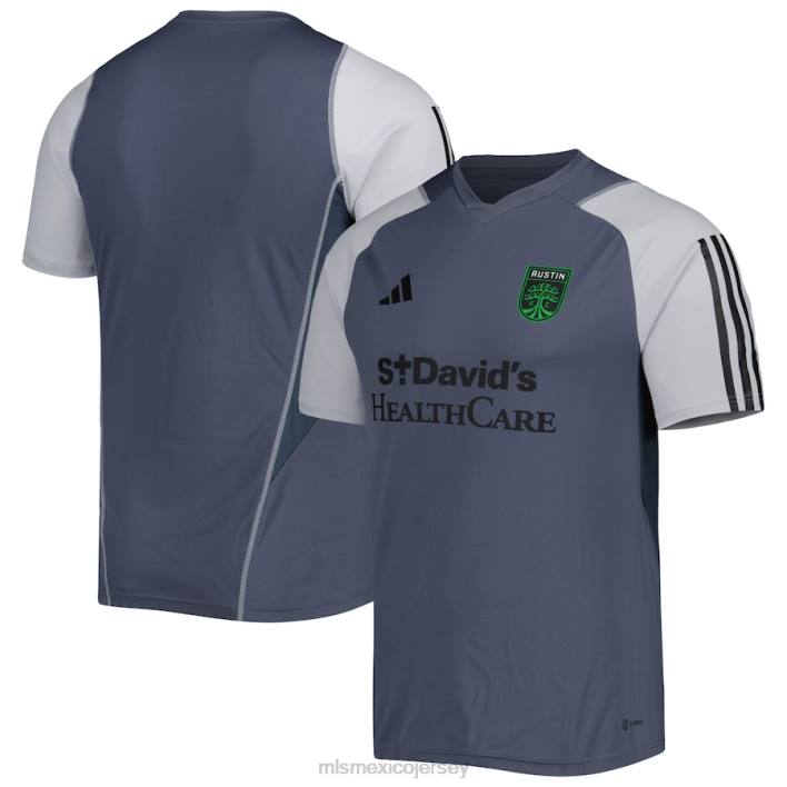 MLS Jerseys jerseyhombres camiseta de entrenamiento de campo adidas gris 2023 del austin fc BJDD278