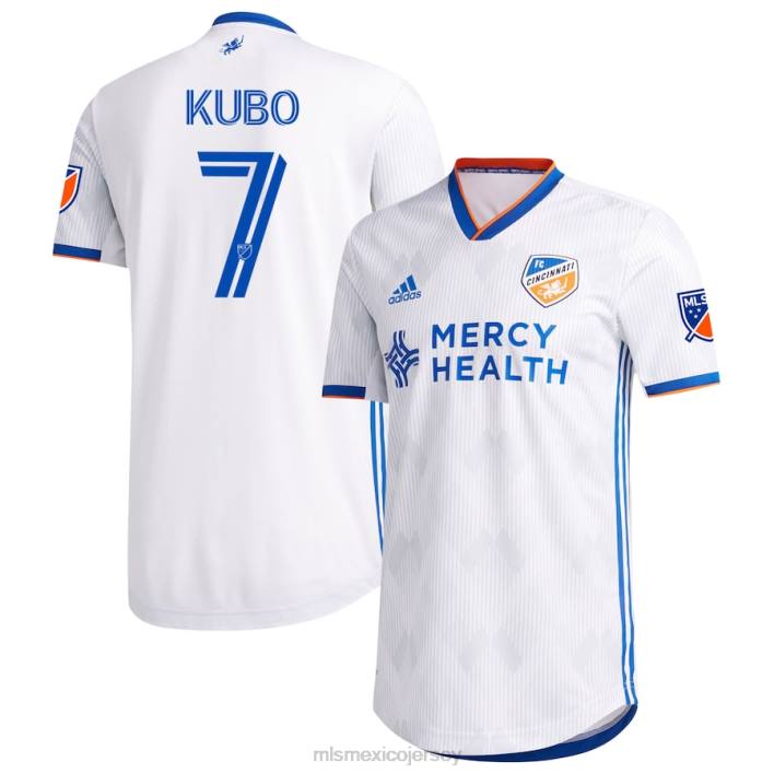 MLS Jerseys jerseyhombres fc cincinnati yuya kubo adidas camiseta blanca secundaria 2020 auténtica BJDD1277