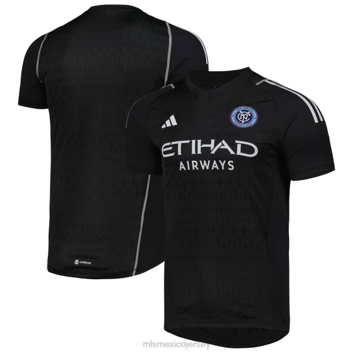MLS Jerseys jerseyhombres camiseta replica portero adidas new york city fc negra 2023 BJDD268