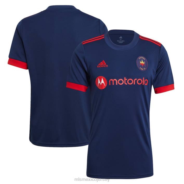 MLS Jerseys jerseyhombres camiseta replica primaria chicago fire adidas azul marino 2021 BJDD211