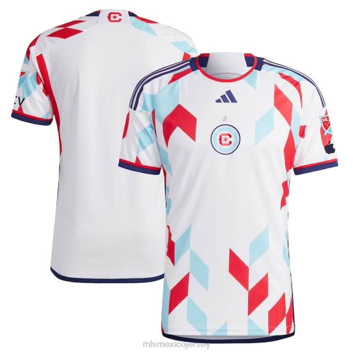 MLS Jerseys jerseyhombres chicago fire adidas blanco 2023 un kit para todos camiseta auténtica BJDD170