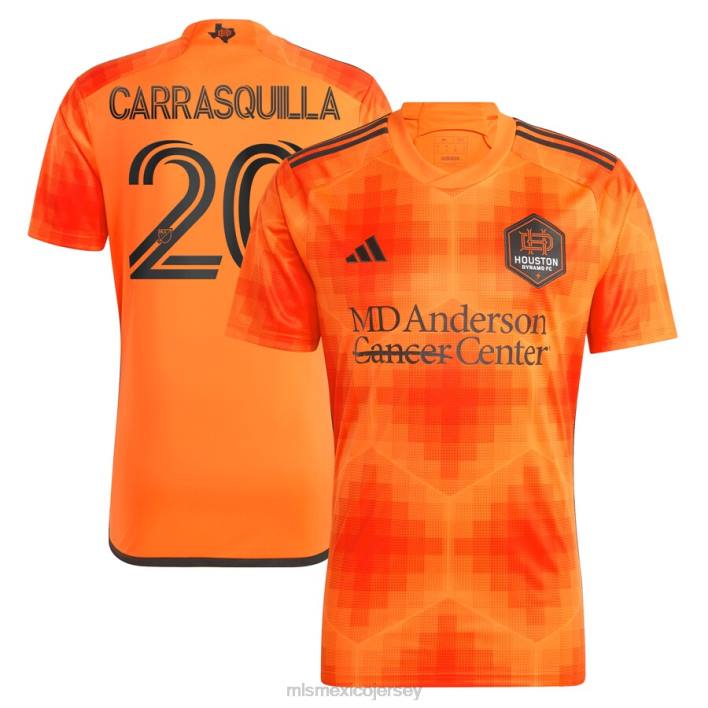 MLS Jerseys jerseyhombres houston dynamo fc adalberto carrasquilla adidas naranja 2023 réplica camiseta el sol BJDD1209