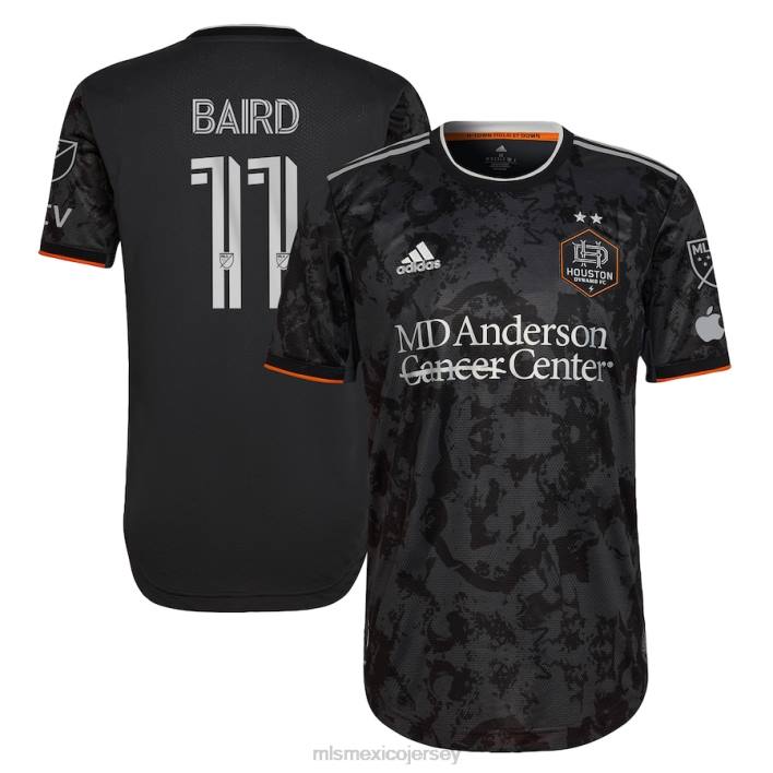 MLS Jerseys jerseyhombres houston dynamo fc corey baird adidas negro 2023 camiseta de jugador auténtica de bayou city BJDD1173