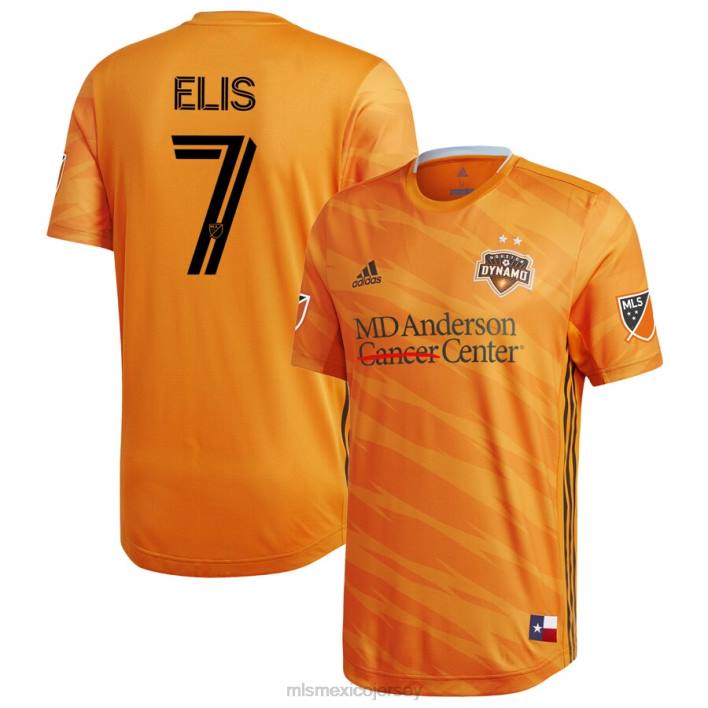 MLS Jerseys jerseyhombres houston dynamo alberth elis adidas naranja 2020 camiseta de jugador auténtica primaria BJDD1241