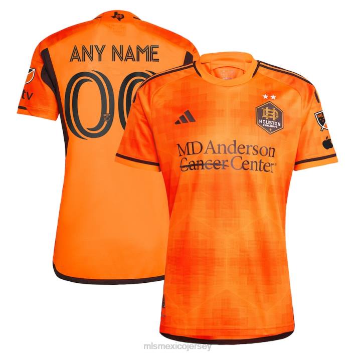 MLS Jerseys jerseyhombres houston dynamo fc adidas naranja 2023 el sol auténtica camiseta personalizada BJDD478