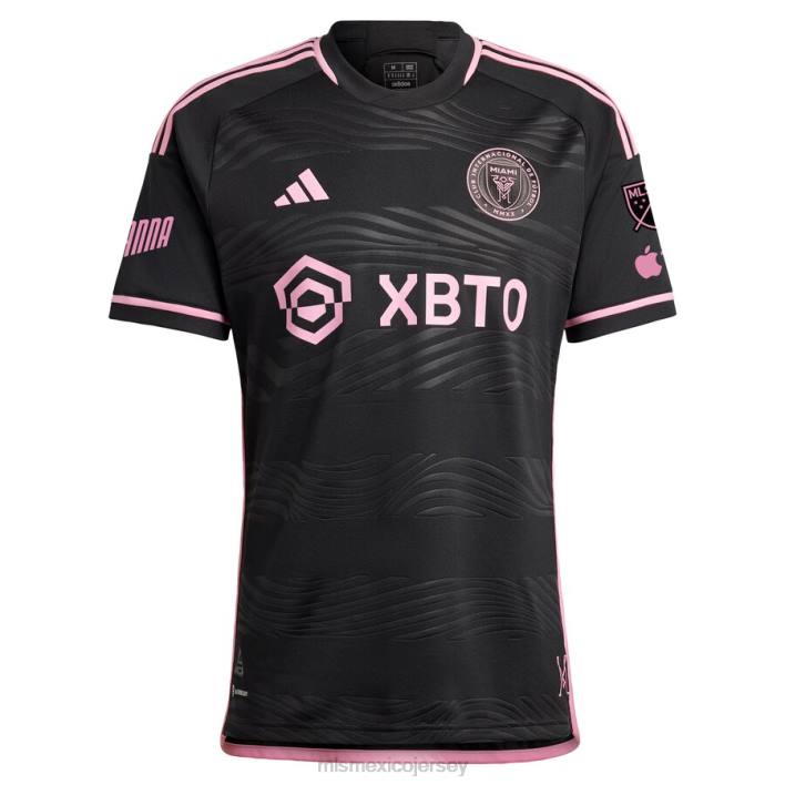 MLS Jerseys jerseyhombres inter miami cf leonardo campana adidas negro 2023 la noche camiseta de jugador auténtica BJDD537