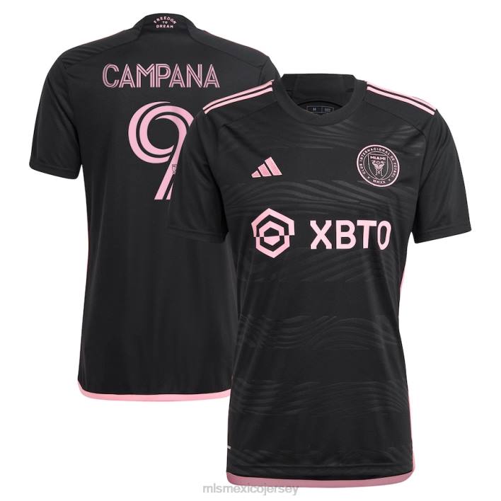 MLS Jerseys jerseyhombres inter miami cf leonardo campana adidas negro 2023 la noche réplica camiseta del jugador BJDD604