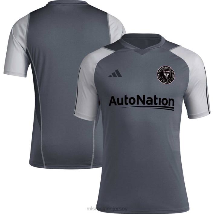 MLS Jerseys jerseyhombres camiseta de entrenamiento de campo inter miami cf adidas gris 2023 BJDD466