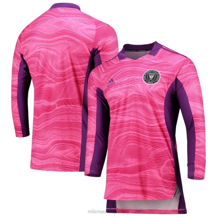 MLS Jerseys jerseyhombres camiseta inter miami cf adidas rosa 2021 portero manga larga BJDD763