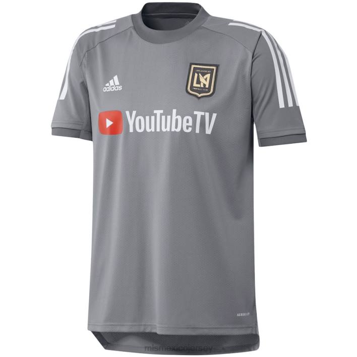 MLS Jerseys jerseyhombres camiseta de entrenamiento de campo lafc adidas gris 2020 BJDD818