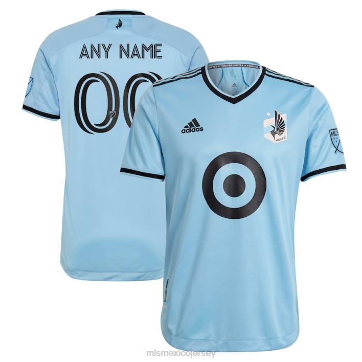 MLS Jerseys jerseyhombres minnesota united fc adidas azul claro 2021 the river kit auténtica camiseta personalizada BJDD656