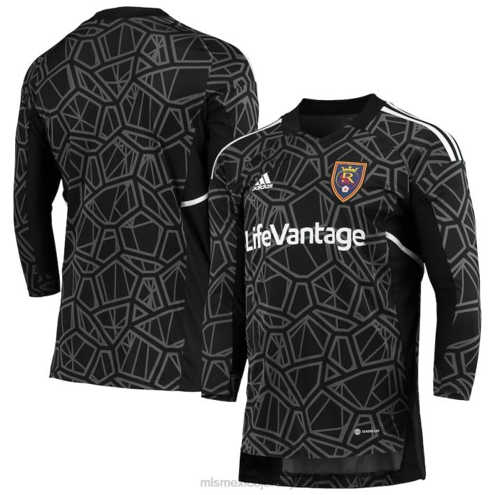 MLS Jerseys jerseyhombres Real Salt Lake camiseta de portero adidas negra/blanca BJDD659
