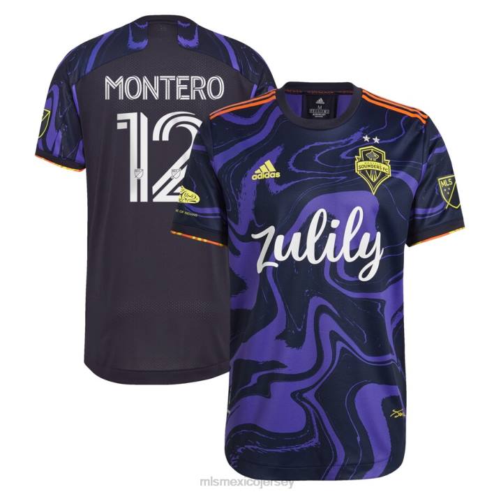 MLS Jerseys jerseyhombres seattle sounders fc fredy montero adidas púrpura 2021 el kit de jimi hendrix camiseta de jugador auténtica BJDD459