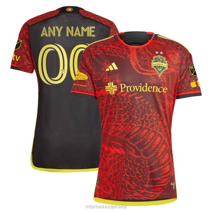 MLS Jerseys jerseyhombres seattle sounders fc adidas rojo 2023 el kit de bruce lee auténtica camiseta personalizada BJDD5