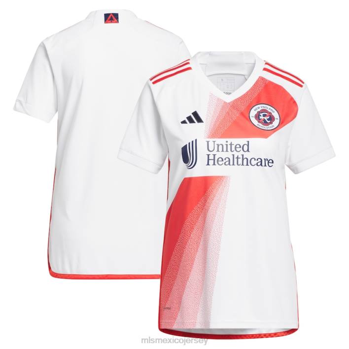MLS Jerseys jerseymujer revolución de nueva inglaterra camiseta réplica adidas blanca 2023 defiance BJDD414