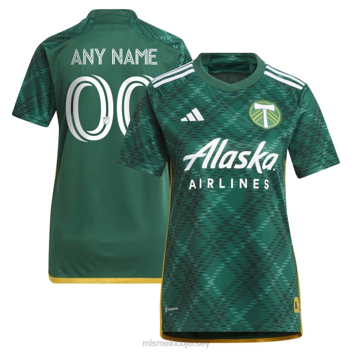 MLS Jerseys jerseymujer portland Timbers adidas verde 2023 portland plaid kit réplica camiseta personalizada BJDD602