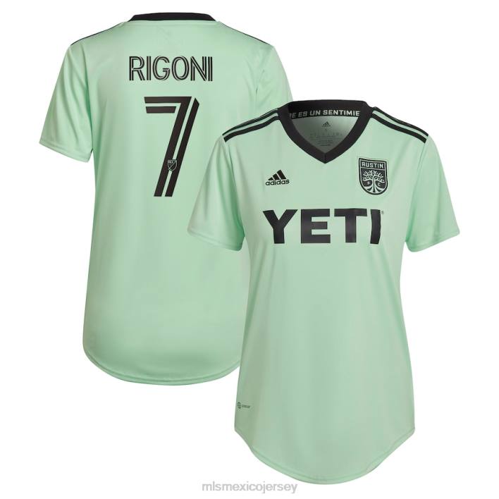 MLS Jerseys jerseymujer austin fc emiliano rigoni adidas mint 2023 the sentimiento kit réplica de camiseta del jugador BJDD999