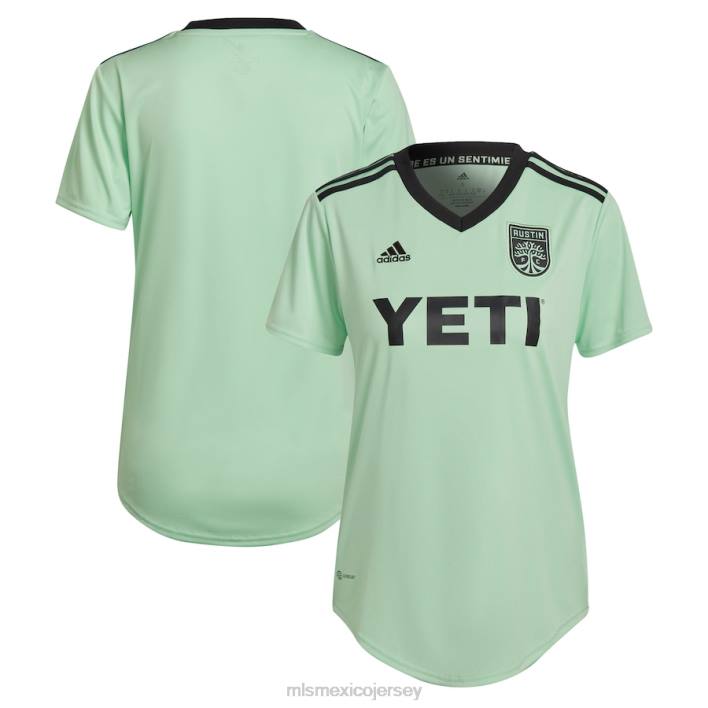 MLS Jerseys jerseymujer austin fc adidas mint 2022 the sentimiento kit replica camiseta en blanco BJDD180