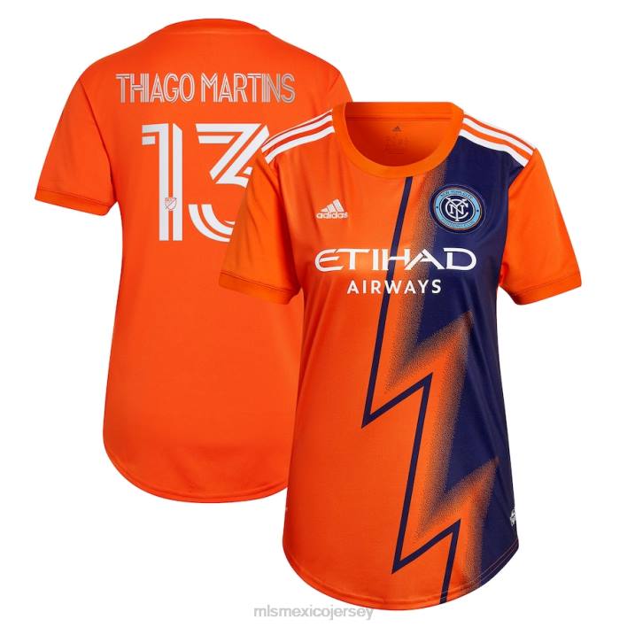 MLS Jerseys jerseymujer nueva york fc thiago martins adidas naranja 2023 the volt kit réplica de camiseta del jugador BJDD1111