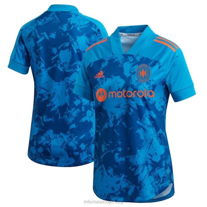 MLS Jerseys jerseymujer camiseta chicago fire adidas azul 2021 réplica primeblue BJDD1117