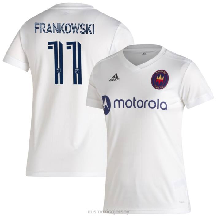 MLS Jerseys jerseymujer chicago fire przemyslaw frankowski camiseta réplica secundaria adidas blanca 2020 BJDD1482