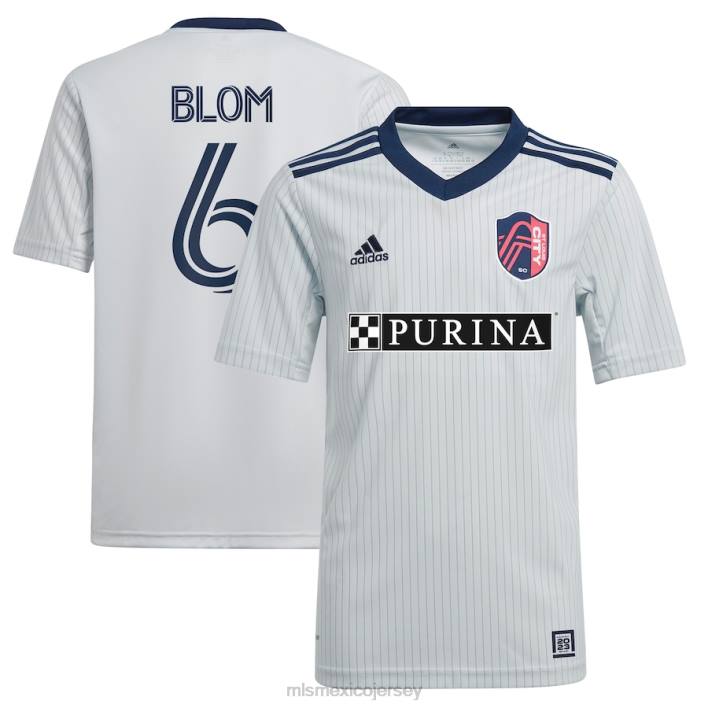 MLS Jerseys jerseyniños calle. louis city sc njabulo blom adidas gris 2023 the Spirit kit réplica camiseta BJDD1006