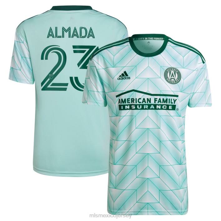 MLS Jerseys jerseyniños atlanta united fc thiago almada adidas mint 2023 the forest kit réplica de camiseta de jugador BJDD1081