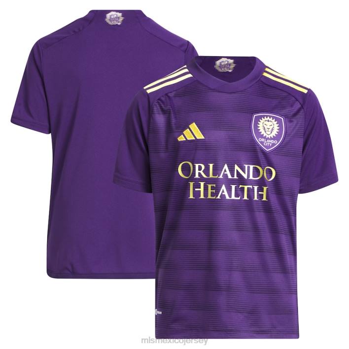 MLS Jerseys jerseyniños orlando city sc adidas púrpura 2023 réplica del kit de pared camiseta BJDD120