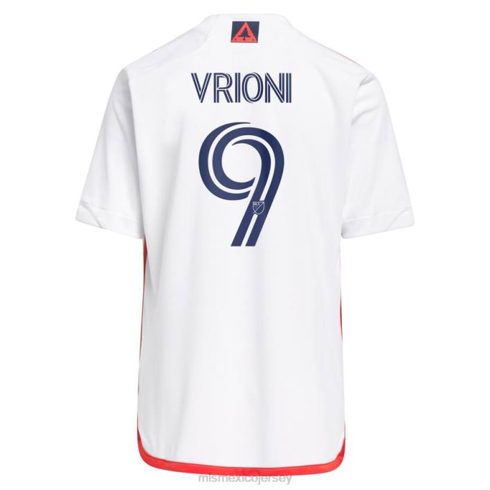 MLS Jerseys jerseyniños revolución de nueva inglaterra giacomo vrioni camiseta réplica adidas blanca 2023 defiance BJDD1131
