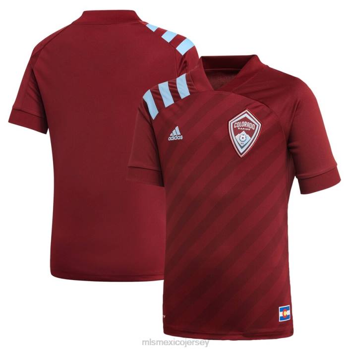 MLS Jerseys jerseyniños camiseta replica primaria colorado rapids adidas burdeos 2021 BJDD1230