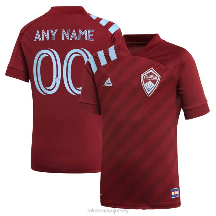 MLS Jerseys jerseyniños colorado rapids adidas burdeos 2021 réplica primaria camiseta personalizada BJDD933