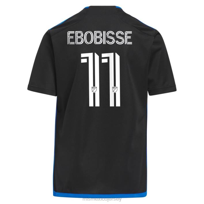 MLS Jerseys jerseyniños terremotos de san josé jeremy ebobisse adidas azul 2023 camiseta de falla activa réplica de camiseta BJDD788